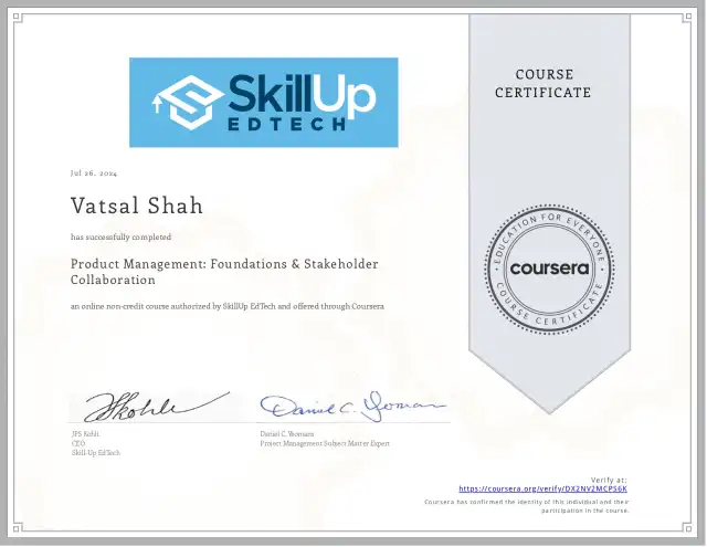 Product Management: Foundations &amp; Stakeholder Collaboration