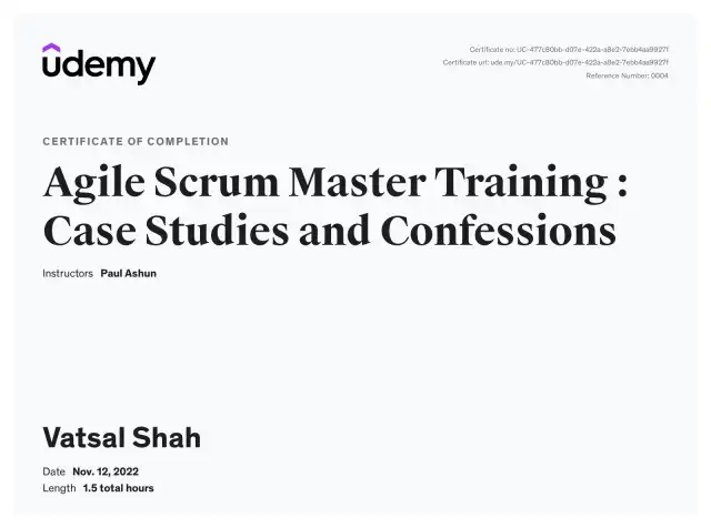 Agile Scrum Master Training : Case Studies and Confessions