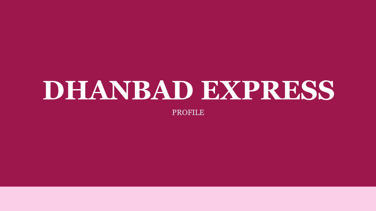 Dhanbad Express on Architecture That Serves the Problem