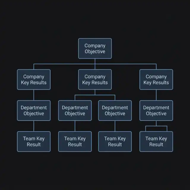 OKR Hierarchy Tree Blueprint