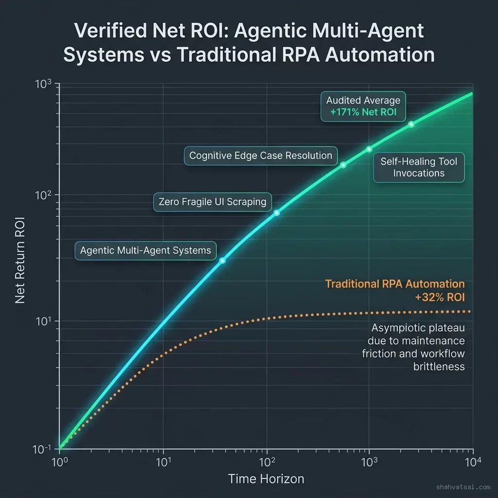 Verified Net ROI: Agentic Multi-Agent Systems vs Traditional RPA Automation