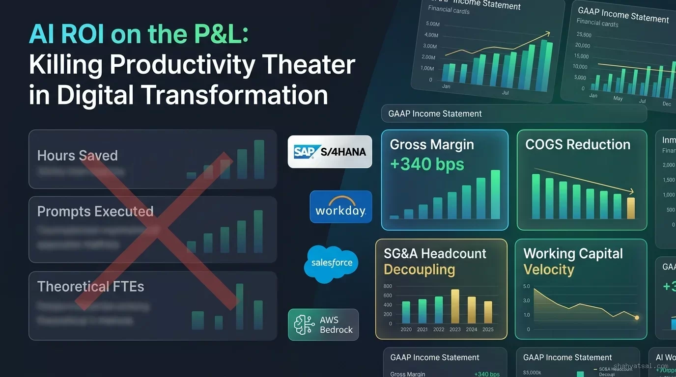 AI ROI on the P&L: Killing Productivity Theater in Digital Transformation