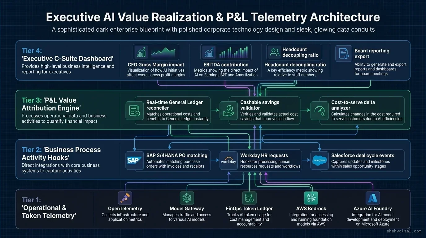 Executive AI Value Realization and P&L Telemetry Architecture