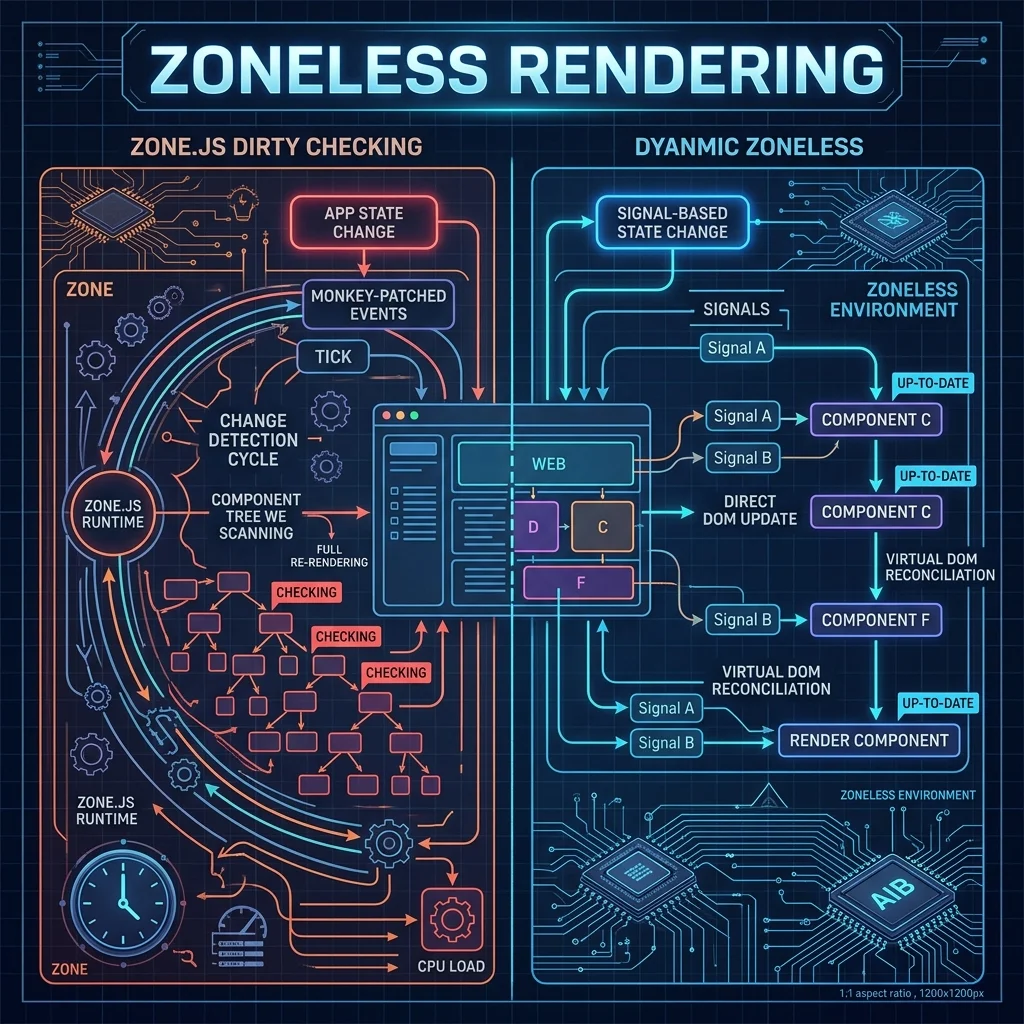 Zoneless vs Zone.js change detection timeline — Vatsal Shah — 2026