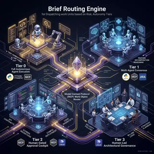 Brief Routing Engine: Dispatching Work Units by Risk & Autonomy Tiers