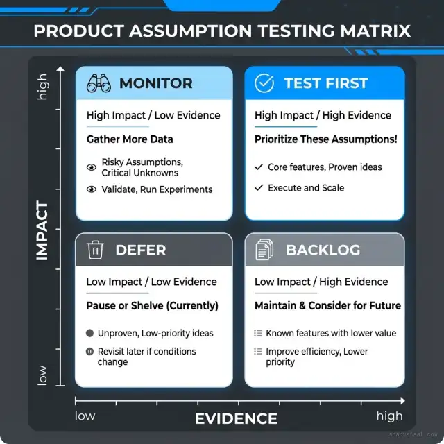 Assumption Testing Matrix Quadrant