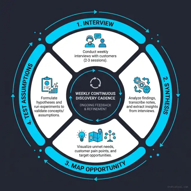 Weekly Continuous Discovery Cadence Wheel