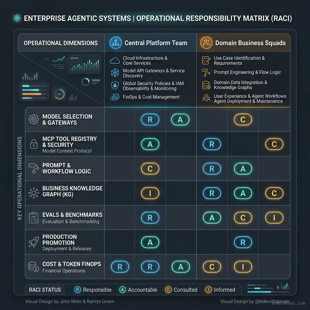 Enterprise Agentic Systems Operational Responsibility Matrix (RACI)