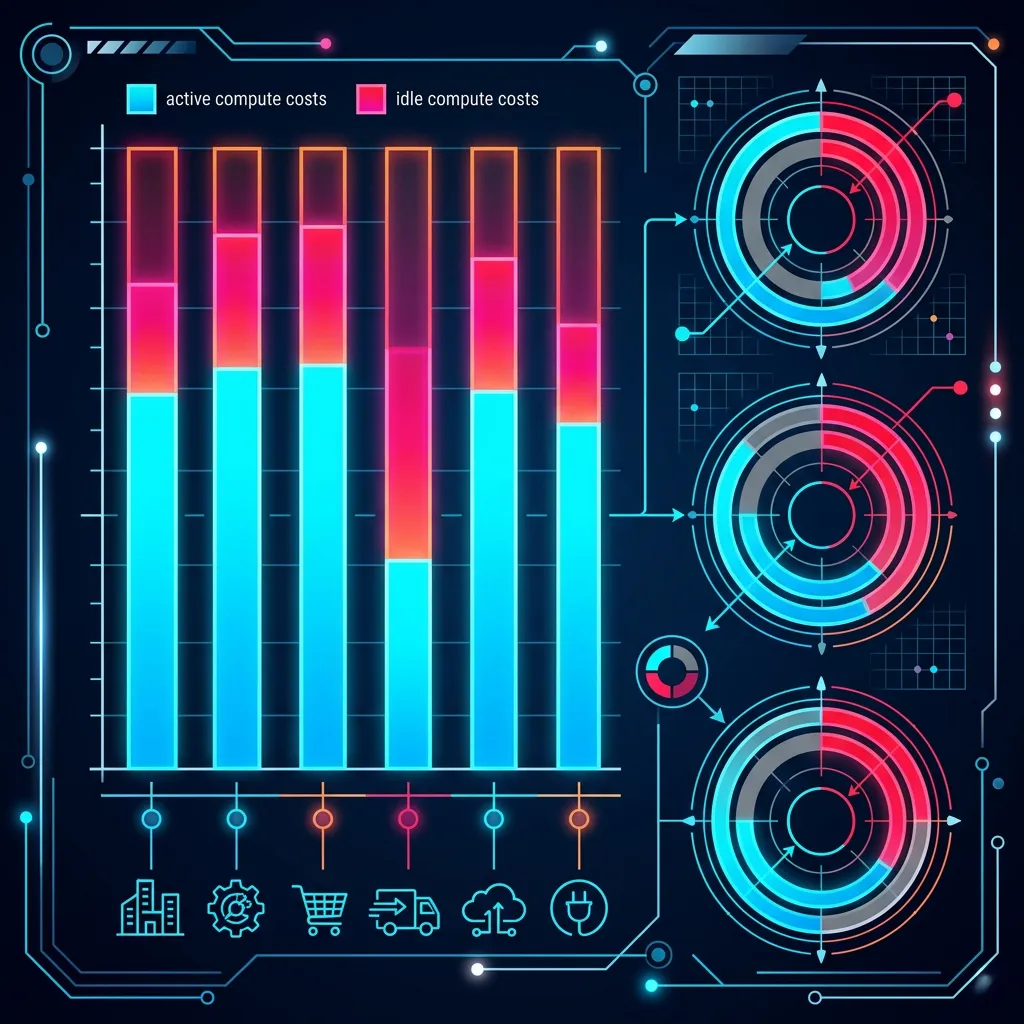 FinOps Transformation 2026 --" 2D Data visual showing the 30% baseline waste vs. the 15% optimization floor
