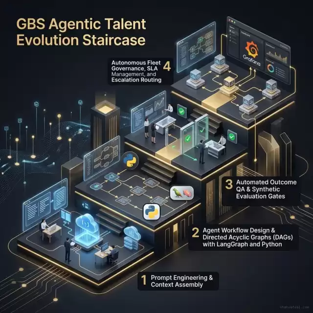 GBS Agentic Talent Evolution Staircase