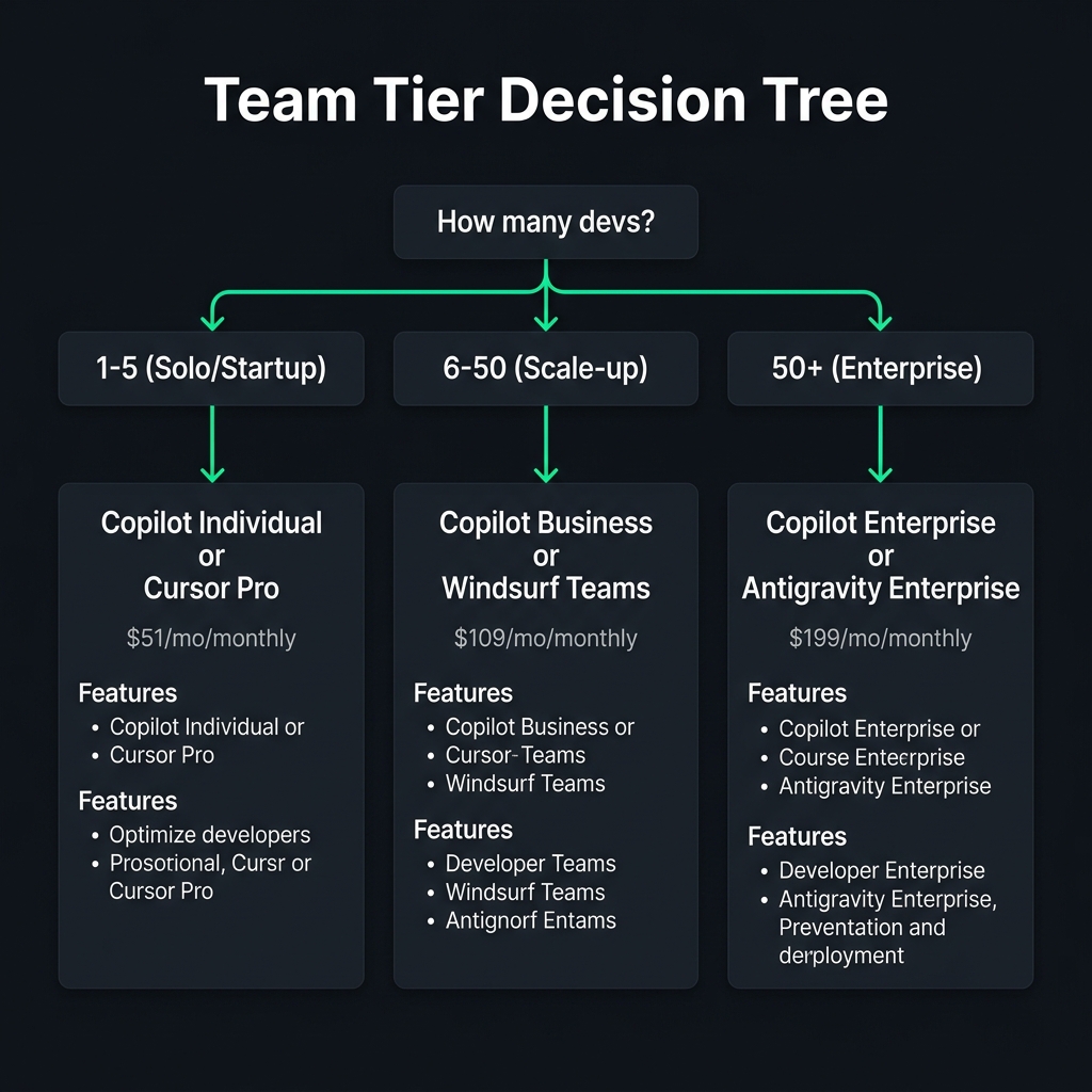 Team Tier Decision Tree — Which plan matches your team size