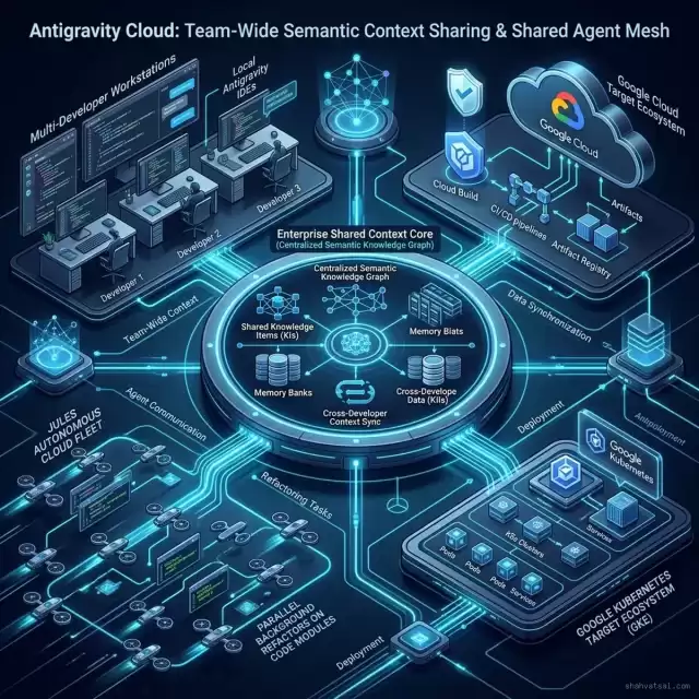 Antigravity Cloud: Team-Wide Semantic Context Sharing & Shared Agent Mesh