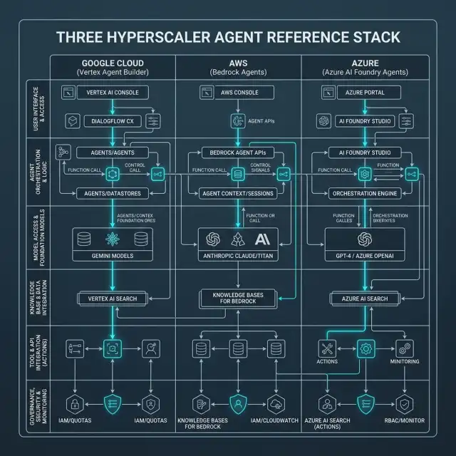 Three Hyperscaler Agent Reference Stack