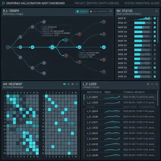 Industrial Dashboard: GraphRAG Hallucination Audit & Reasoning Lineage Monitor