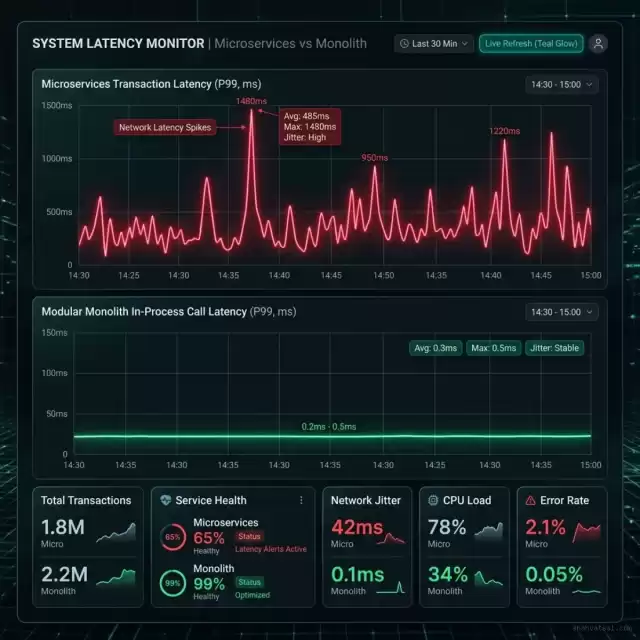 Latency Comparison Dashboard