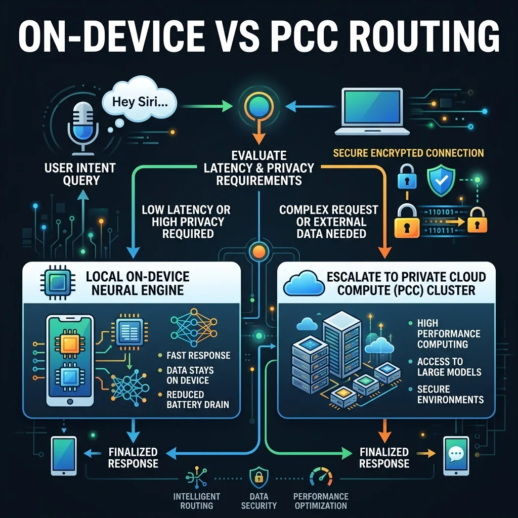 On-device vs PCC Routing
