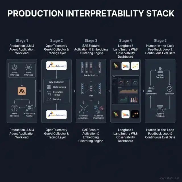 Production Interpretability Stack Diagram