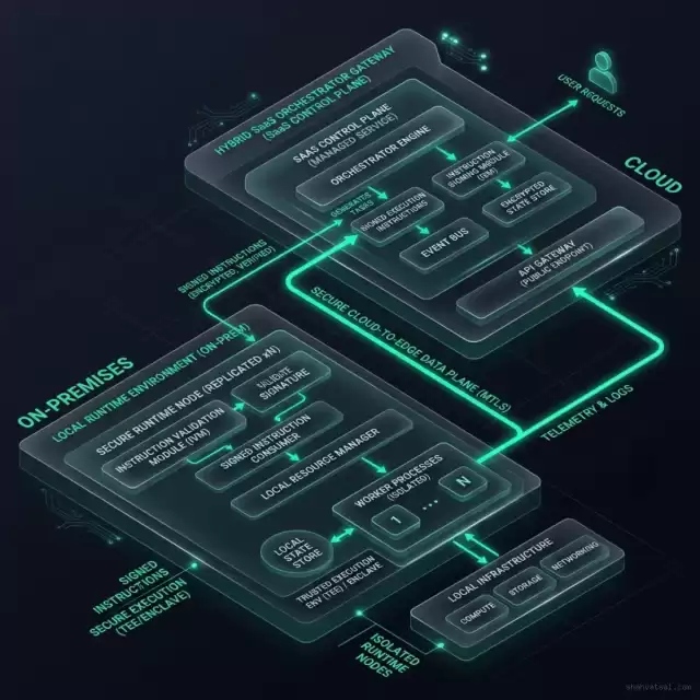 Hybrid Agent Harness Architecture Diagram