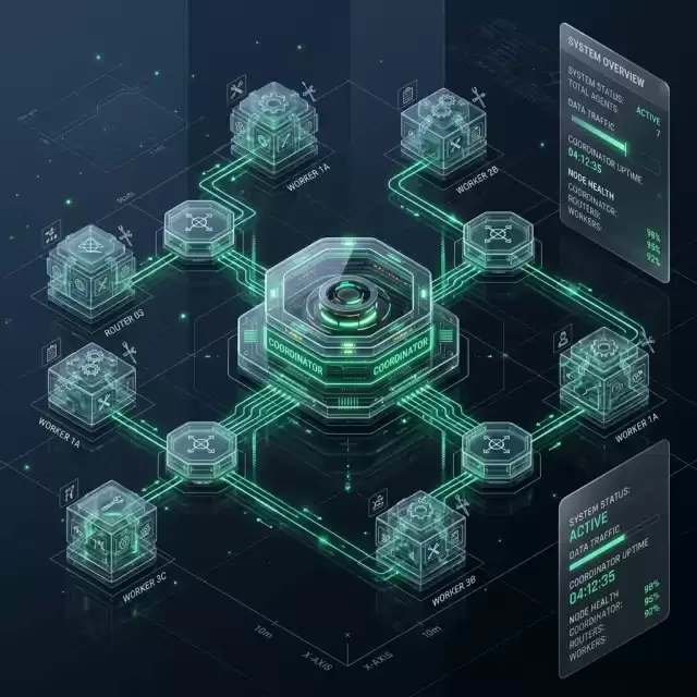Multi-Agent Coordinator and Worker Topology