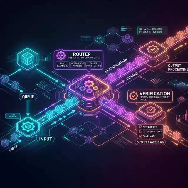 Dynamic Task Routing Flowchart