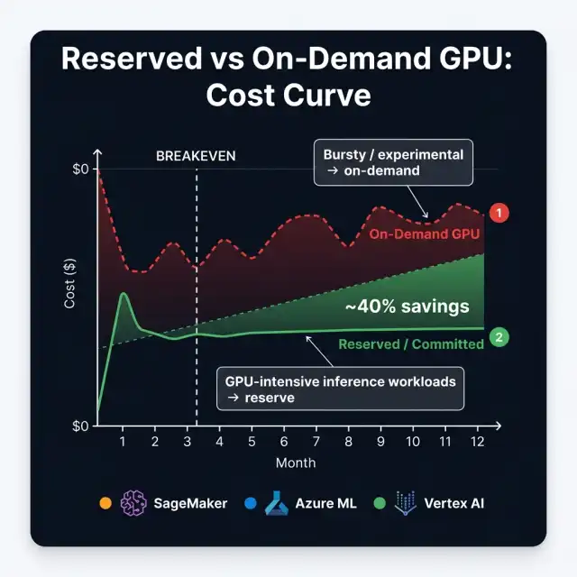 Reserved vs On-Demand GPU Cost Curve