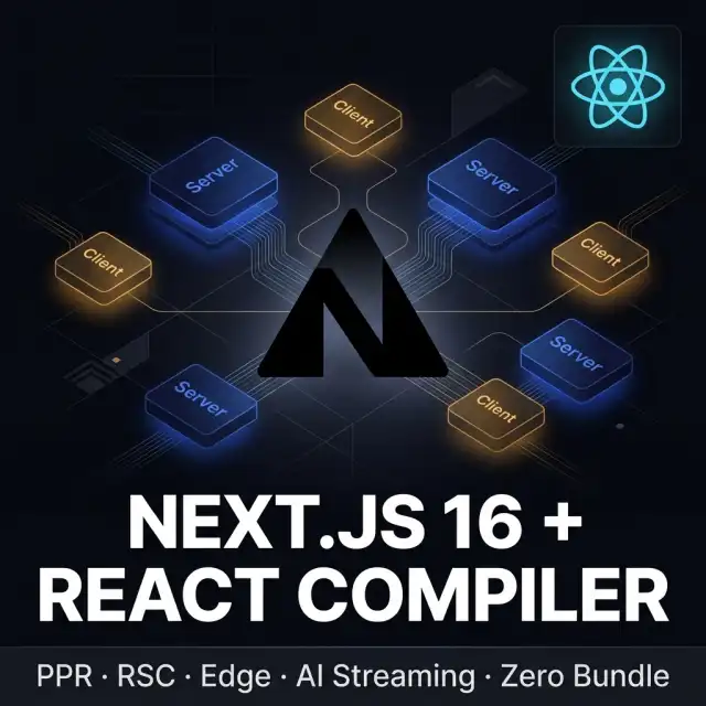 Next.js 16 + React Compiler — Zero-Bundle RSC Production Patterns