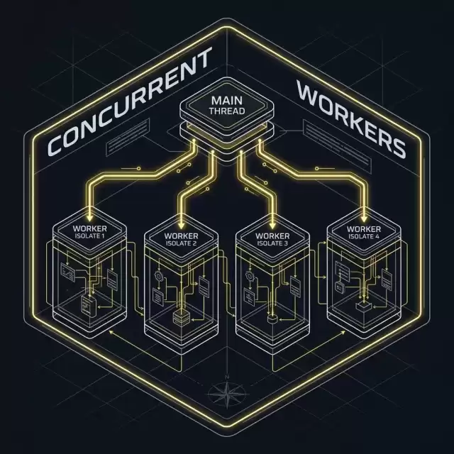 Worker Thread Shared Memory Concurrency Model