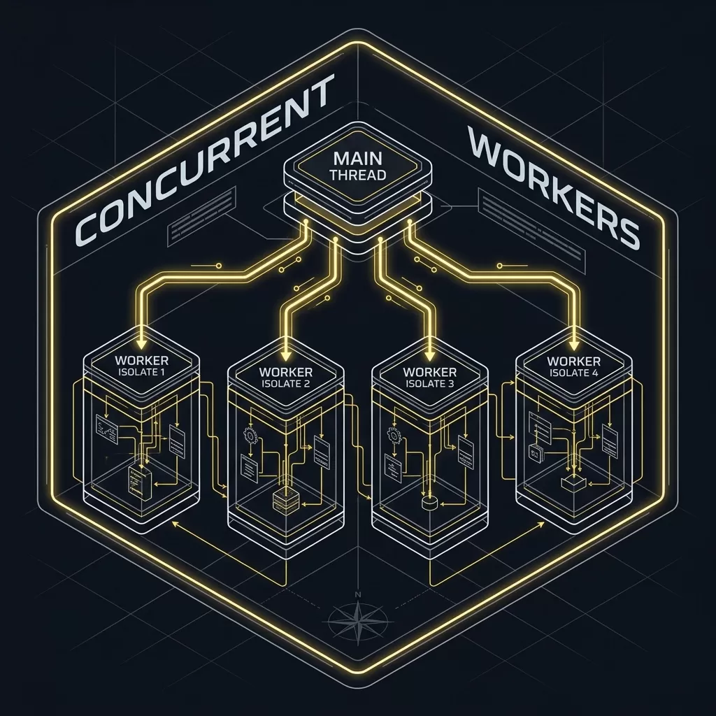 Worker Thread Shared Memory Concurrency Model