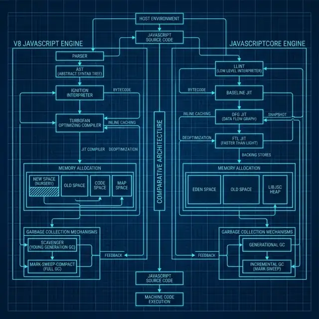 Node.js vs Deno Bun 2026 --" Technical blueprint of the V8 JavaScript compiler Engine structure
