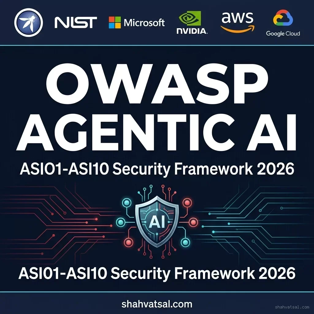 OWASP Agentic AI Top 10 Banner — Security Framework Endorsed by NIST, Microsoft, NVIDIA, AWS, and Google