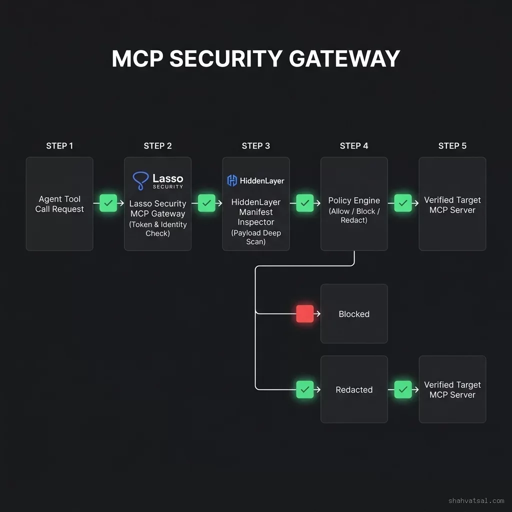 MCP Security Gateway Pipeline Diagram