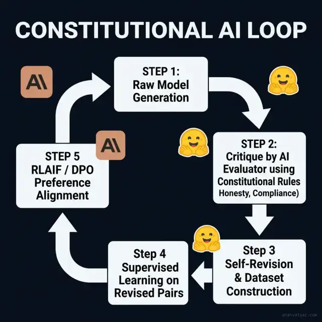 Constitutional AI Feedback Loop Diagram