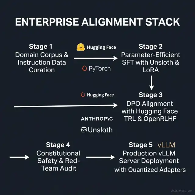 Enterprise Model Alignment Stack Diagram