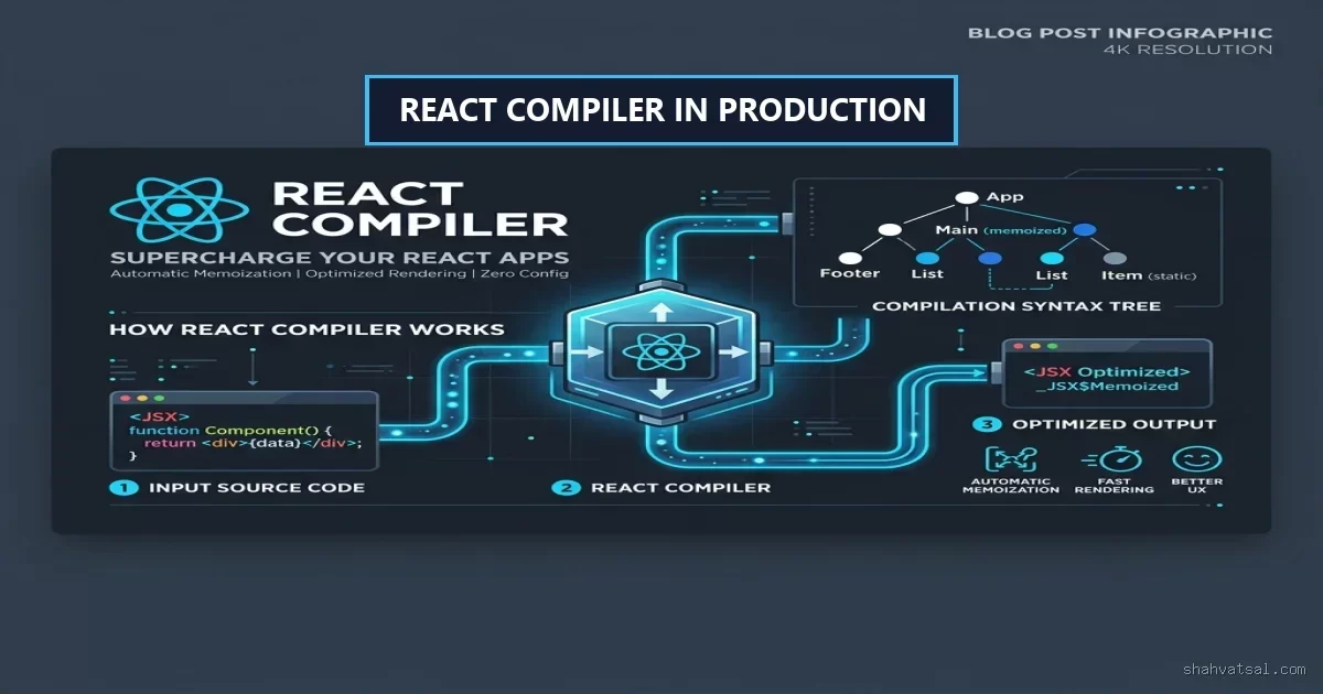 React Compiler Banner — Vatsal Shah — 2026