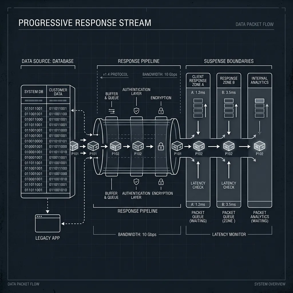 Industrial Process Mapping: Progressive Response Streaming & Suspense Boundaries