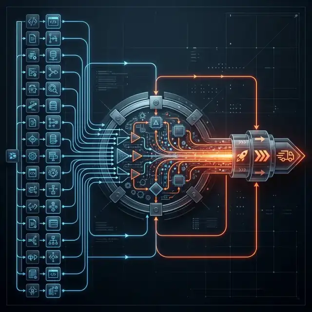 The Death of Legacy Microservices --" 2D Logic flow for the consolidation of multiple deployment pipelines into a single high-velocity stream