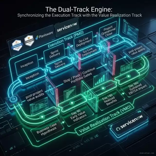 Dual-Track Execution vs Value Realization Lifecycle