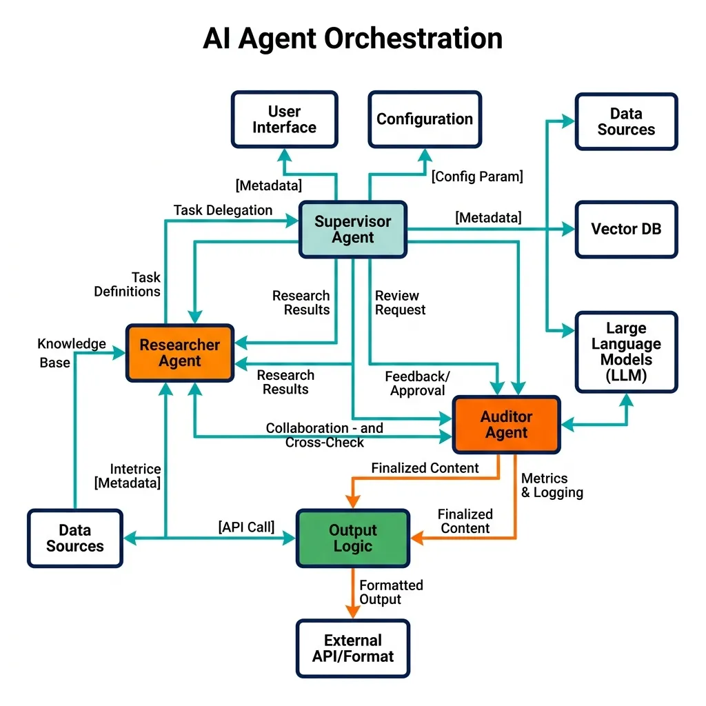 AI Agent System Topology: Industrial Orchestration Mesh
