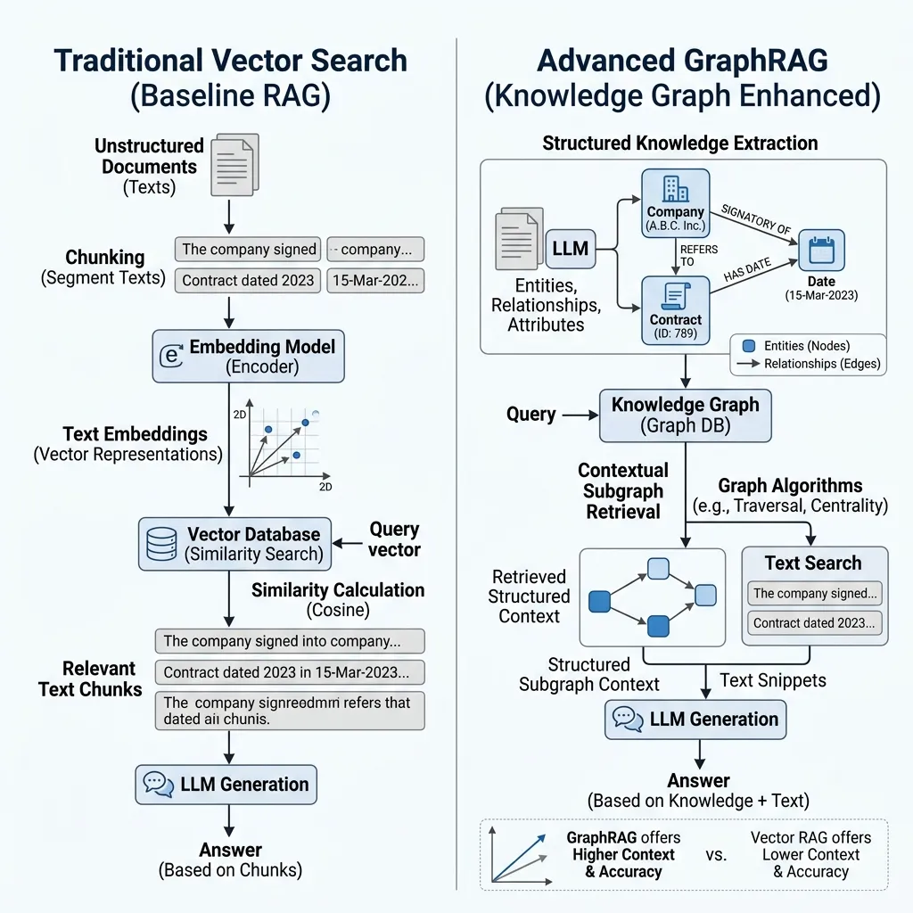 GraphRAG vs Vector Architecture Blueprint