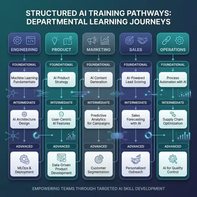 Workforce Upskilling Tracks Infographic