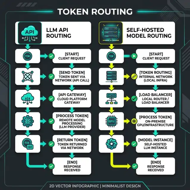 Query Triage and Token Routing Paths Flowchart
