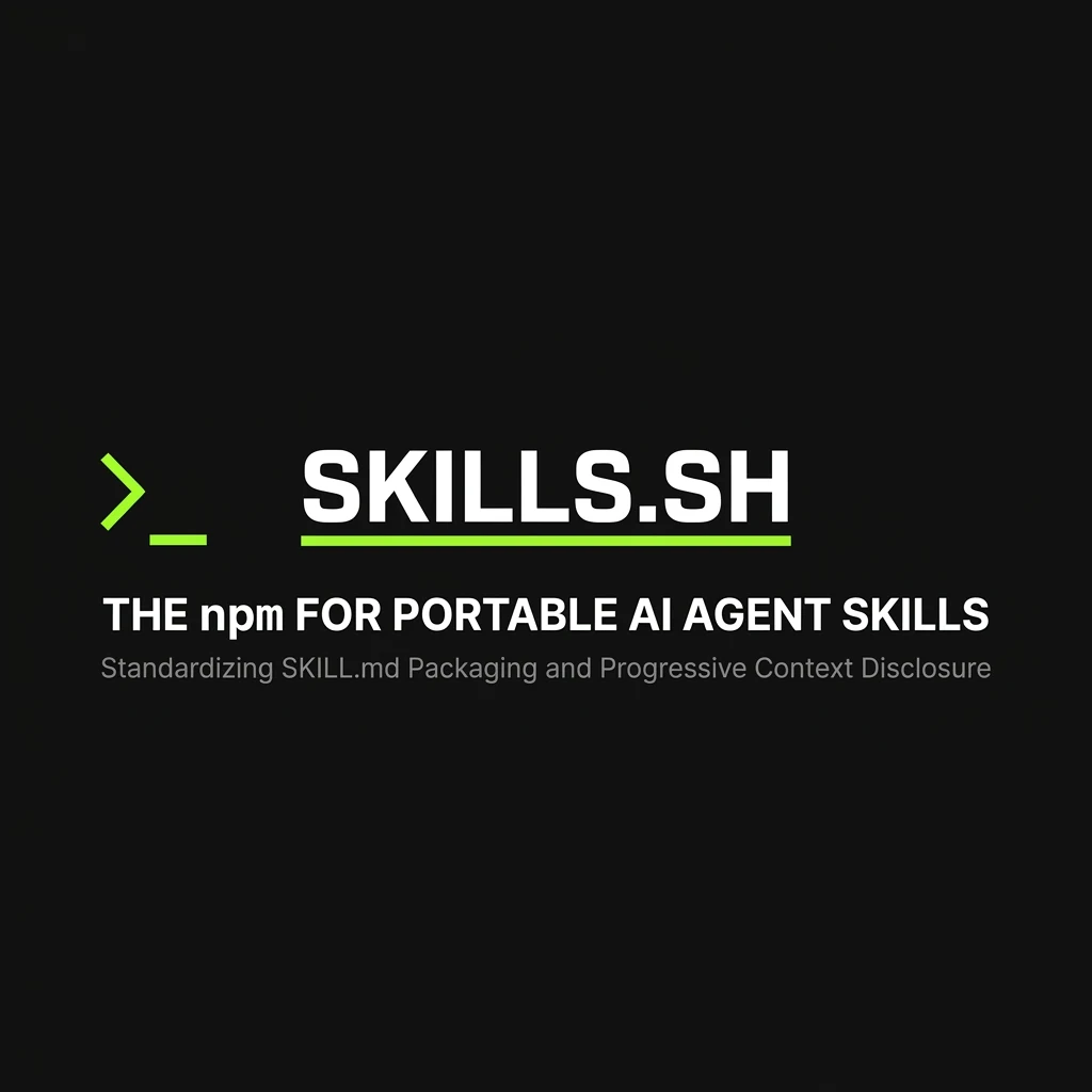 Agent Skills skills.sh Vercel registry banner