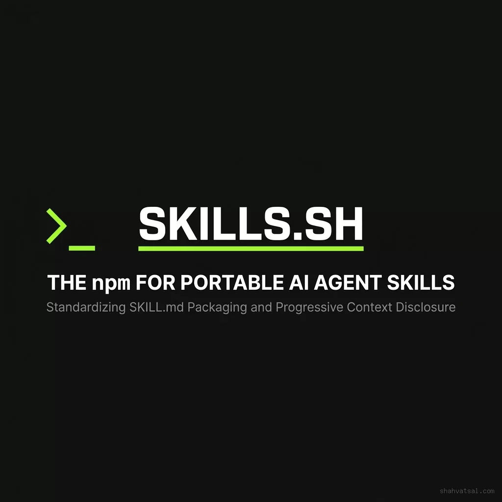 Agent Skills skills.sh Vercel registry banner