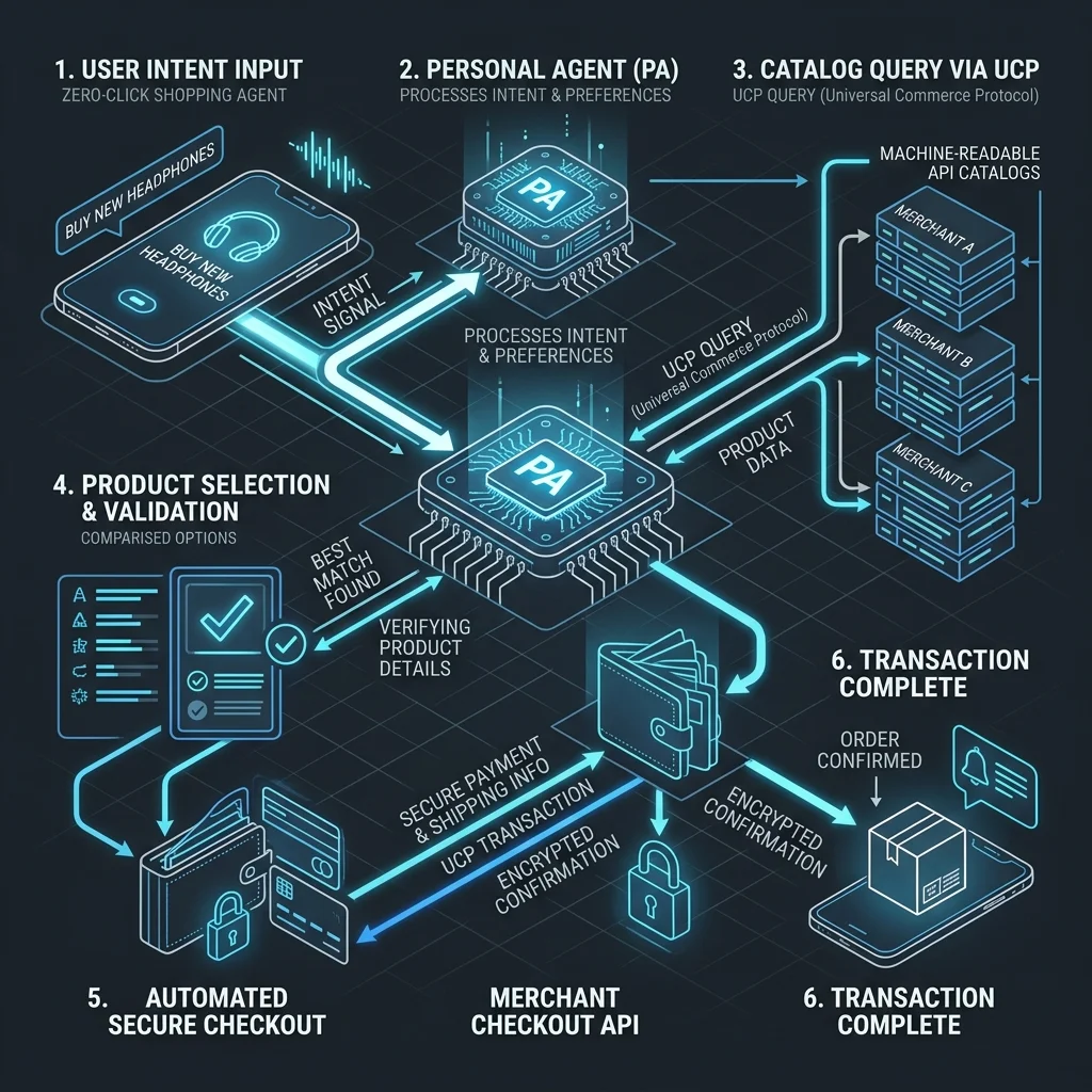 UCP Transaction Flow — Universal Commerce Association — 2026
