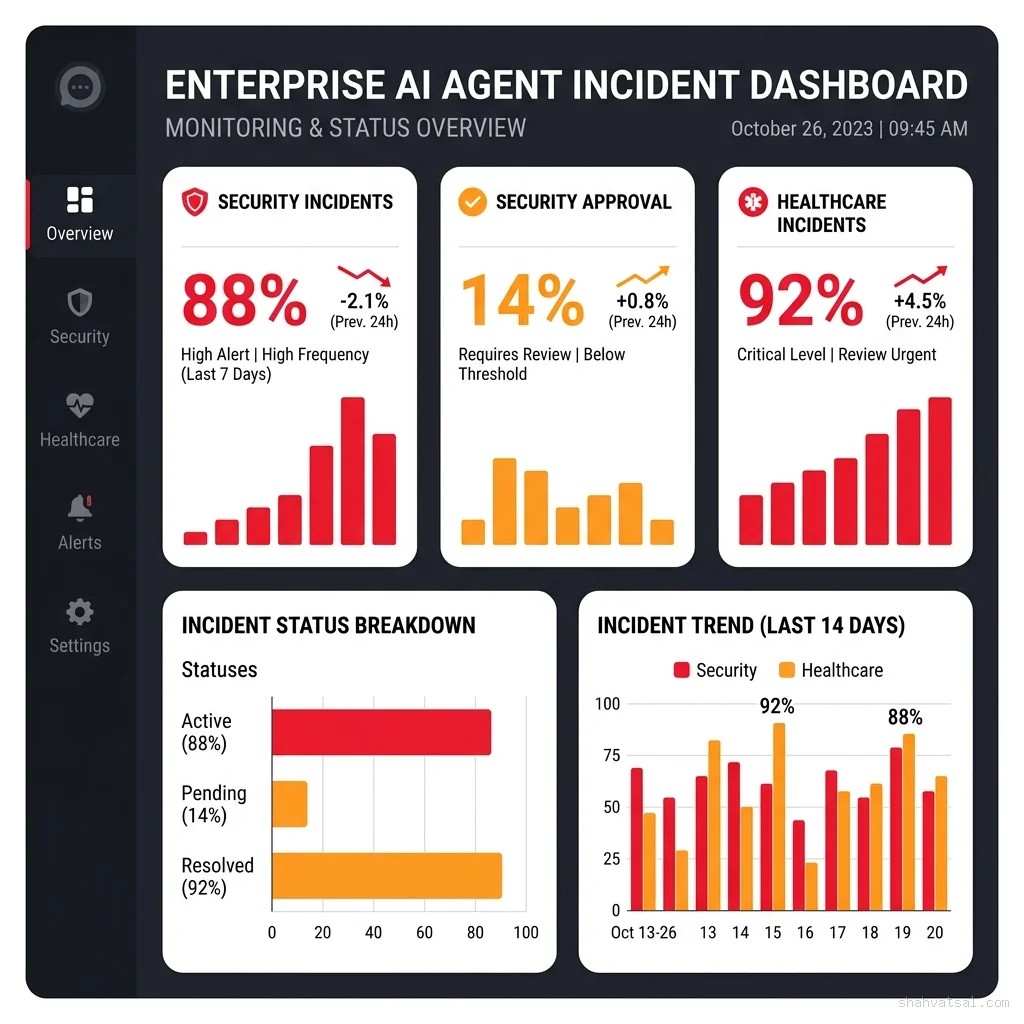 Incident Statistics Dashboard Infographic