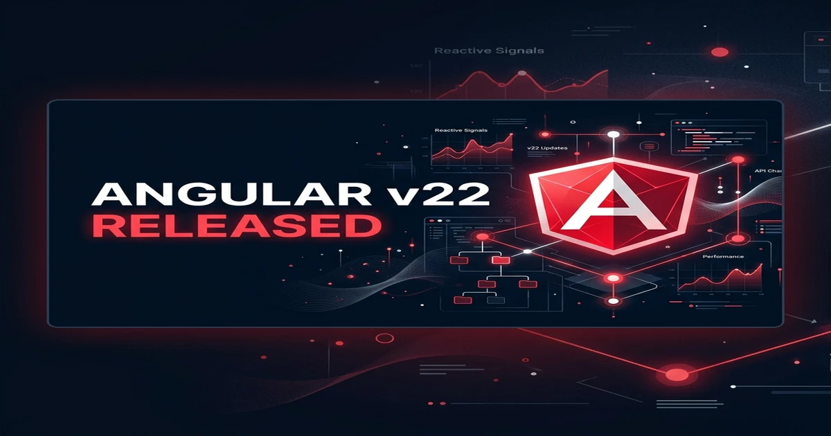 Angular v22 Release Banner