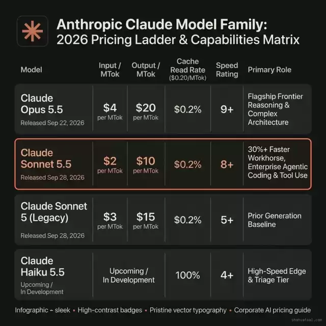 Anthropic Claude Model Family: 2026 Pricing Ladder & Capabilities Matrix