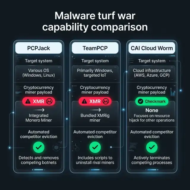 Malware Turf War Capability Comparison Matrix