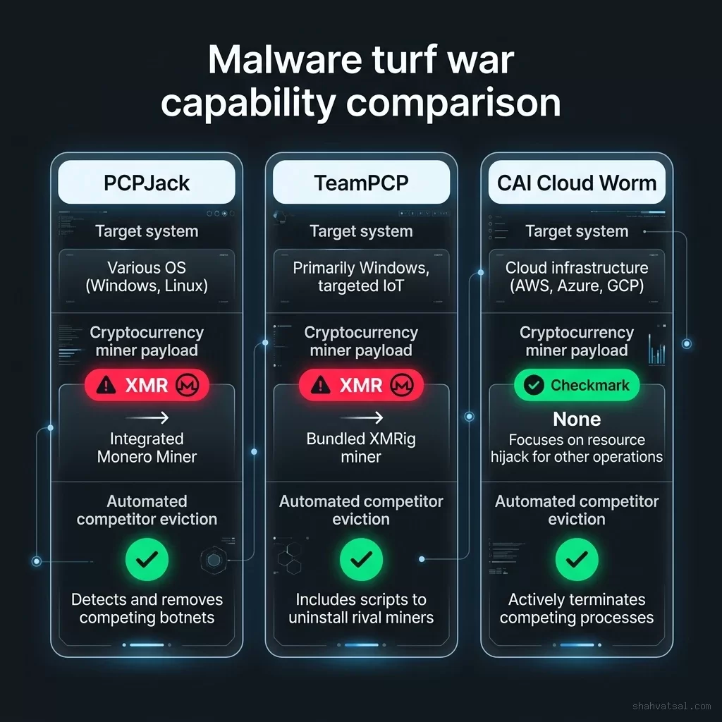 Malware Turf War Capability Comparison Matrix