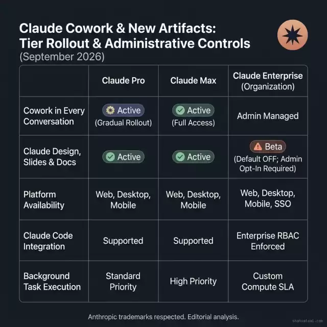 Claude Cowork & New Artifacts: Tier Rollout & Administrative Controls